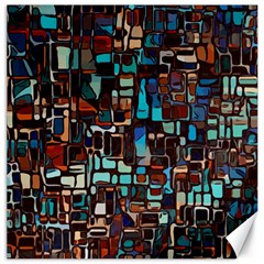 Mosaic Abstract Canvas 12  X 12 