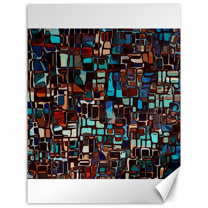 Mosaic Abstract Canvas 12  x 16 