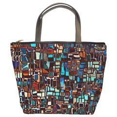 Mosaic Abstract Bucket Bag