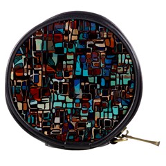 Mosaic Abstract Mini Makeup Bag by HermanTelo