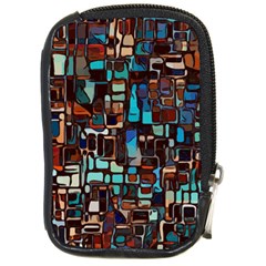 Mosaic Abstract Compact Camera Leather Case