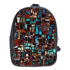 Mosaic Abstract School Bag (large)