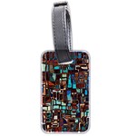 Mosaic Abstract Luggage Tag (two sides) Front