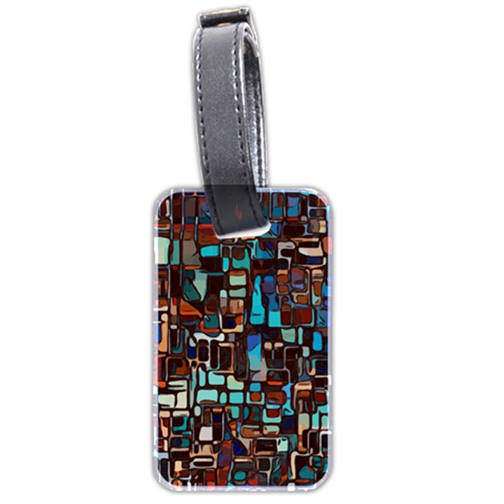 Mosaic Abstract Luggage Tag (two sides)