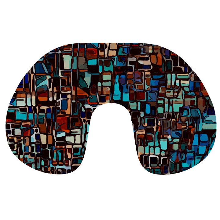 Mosaic Abstract Travel Neck Pillow