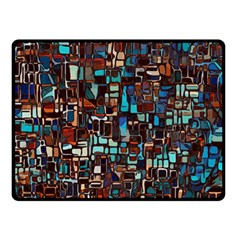 Mosaic Abstract Double Sided Fleece Blanket (small) 