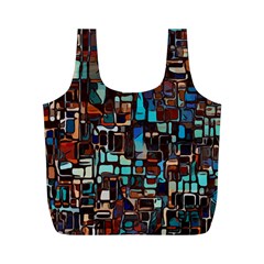 Mosaic Abstract Full Print Recycle Bag (m)