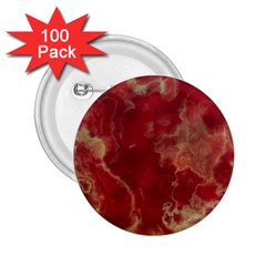 Marble Red Yellow Background 2 25  Buttons (100 Pack)  by HermanTelo