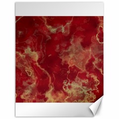 Marble Red Yellow Background Canvas 12  X 16  by HermanTelo