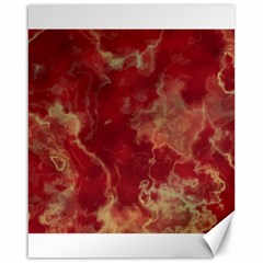 Marble Red Yellow Background Canvas 16  X 20 