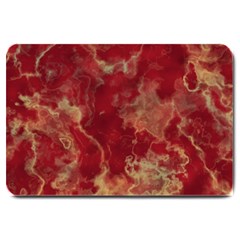 Marble Red Yellow Background Large Doormat 