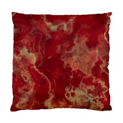 Marble Red Yellow Background Standard Cushion Case (one Side)