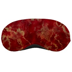 Marble Red Yellow Background Sleeping Mask by HermanTelo