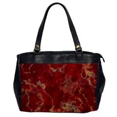 Marble Red Yellow Background Oversize Office Handbag