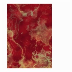 Marble Red Yellow Background Small Garden Flag (two Sides)