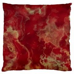 Marble Red Yellow Background Large Cushion Case (one Side)