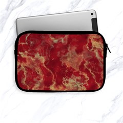 Marble Red Yellow Background Apple Ipad Mini Zipper Cases by HermanTelo