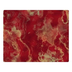 Marble Red Yellow Background Double Sided Flano Blanket (large) 