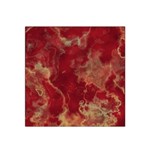 Marble Red Yellow Background Satin Bandana Scarf Front