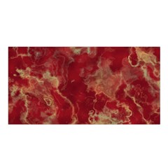 Marble Red Yellow Background Satin Shawl