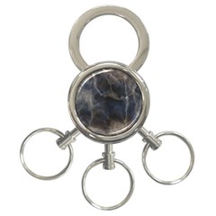 Marble Surface Texture Stone 3-ring Key Chain by HermanTelo