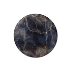 Marble Surface Texture Stone Rubber Round Coaster (4 Pack)  by HermanTelo