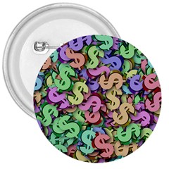 Money Currency Rainbow 3  Buttons by HermanTelo