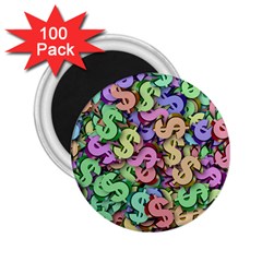 Money Currency Rainbow 2 25  Magnets (100 Pack)  by HermanTelo