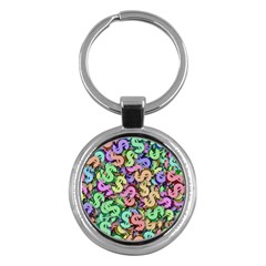 Money Currency Rainbow Key Chain (round) by HermanTelo