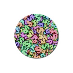 Money Currency Rainbow Magnet 3  (round) by HermanTelo