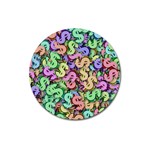 Money Currency Rainbow Magnet 3  (Round) Front