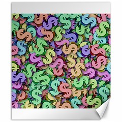 Money Currency Rainbow Canvas 8  X 10  by HermanTelo