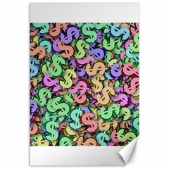 Money Currency Rainbow Canvas 24  X 36 