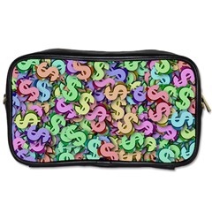 Money Currency Rainbow Toiletries Bag (one Side)