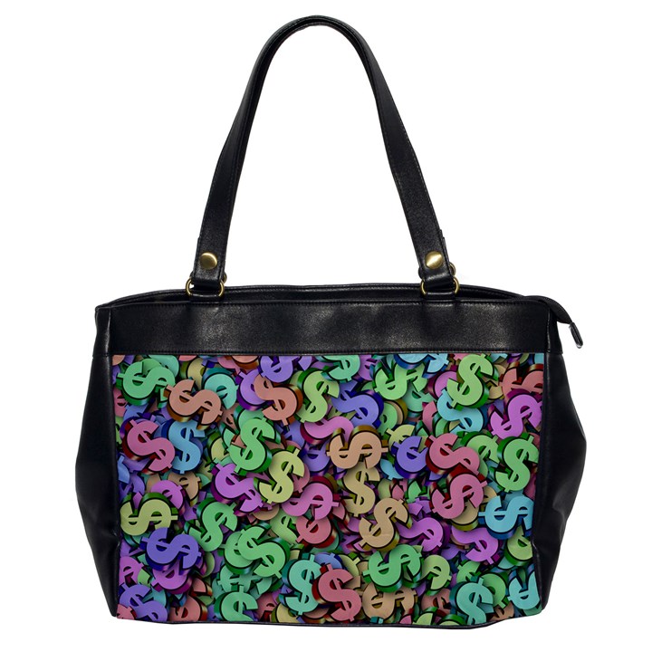 Money Currency Rainbow Oversize Office Handbag