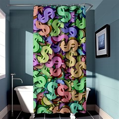 Money Currency Rainbow Shower Curtain 36  X 72  (stall)  by HermanTelo