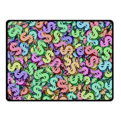 Money Currency Rainbow Double Sided Fleece Blanket (small) 