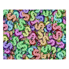 Money Currency Rainbow Double Sided Flano Blanket (large)  by HermanTelo