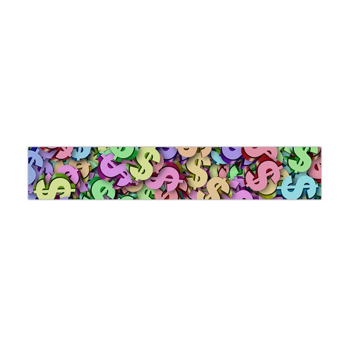 Money Currency Rainbow Flano Scarf (Mini)