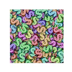 Money Currency Rainbow Small Satin Scarf (square)