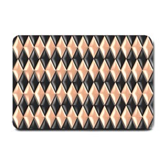 Metallic Diamond Design Black Small Doormat  by HermanTelo