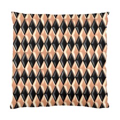 Metallic Diamond Design Black Standard Cushion Case (one Side)