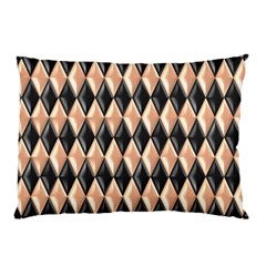 Metallic Diamond Design Black Pillow Case