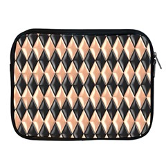 Metallic Diamond Design Black Apple Ipad 2/3/4 Zipper Cases