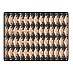 Metallic Diamond Design Black Double Sided Fleece Blanket (small) 