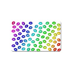 Kiss Mouth Lips Colors Magnet (name Card) by HermanTelo