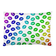 Kiss Mouth Lips Colors Pillow Case