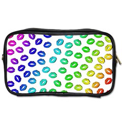 Kiss Mouth Lips Colors Toiletries Bag (one Side) by HermanTelo