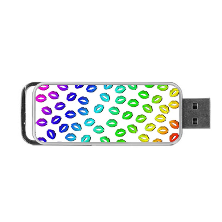 Kiss Mouth Lips Colors Portable USB Flash (One Side)