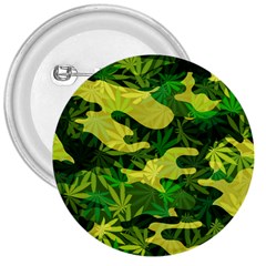 Marijuana Camouflage Cannabis Drug 3  Buttons by HermanTelo